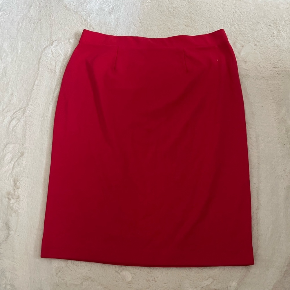Red Women's Pencil Skirt